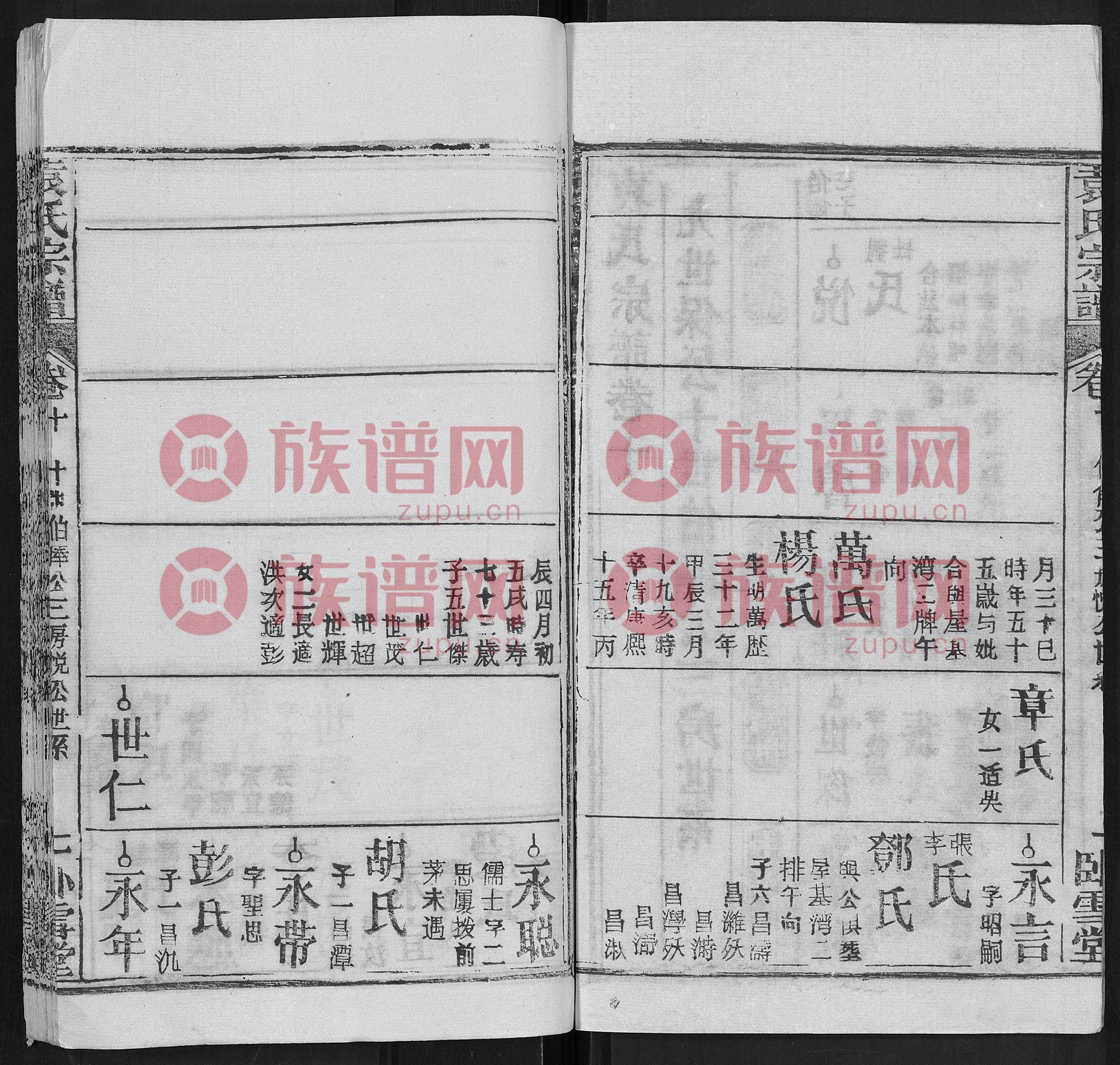 卧雪堂袁氏宗谱 [16卷,首2卷]第4本